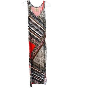 Lily Aldridge for Velvet Sleeveless Boho Patterned Maxi Dress Size XS